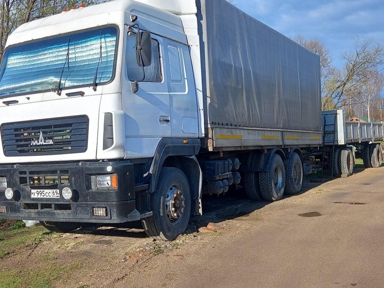 Маз 5440 полуприцеп длинномер