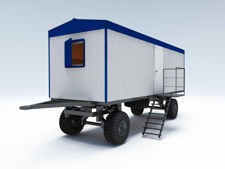 Прицеп шасси 8574 вагон дом "