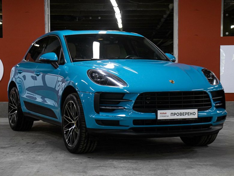 Macan porsche 2022 голубой