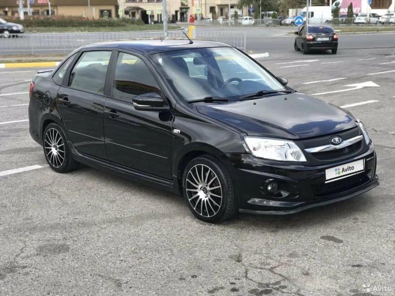 Лада Гранта спорт чёрная 2023