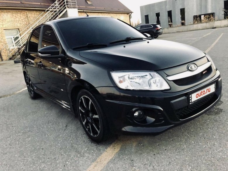 Лада Гранта 2 спорт черная