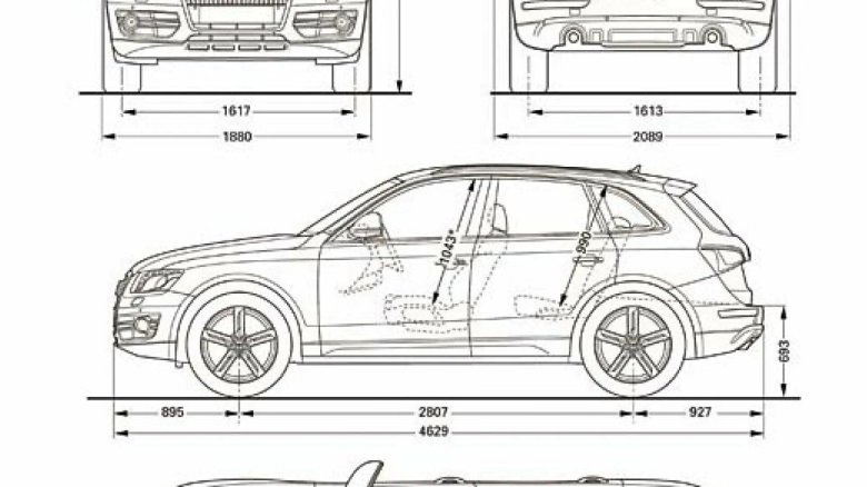 Габариты ауди q 5