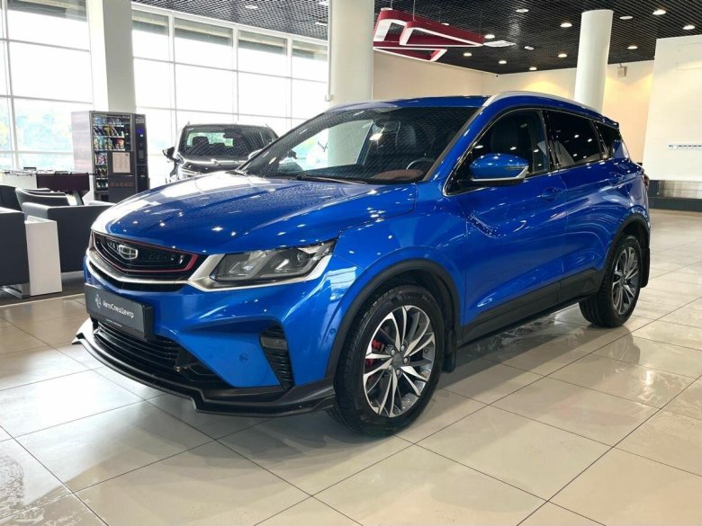 Geely coolray голубой