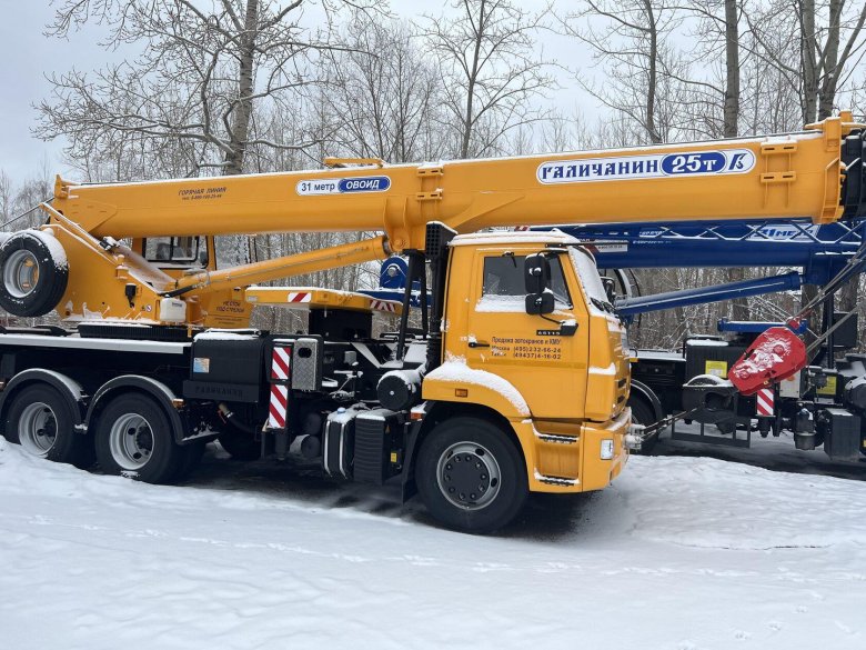 Автокран галичанин 25 тонн