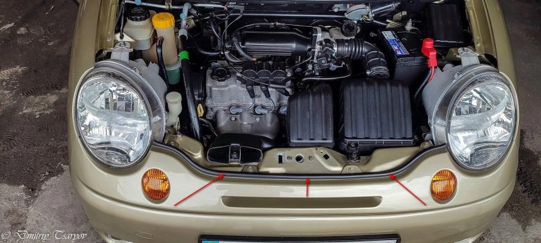 Подкапотное пространство Дэу Матиз