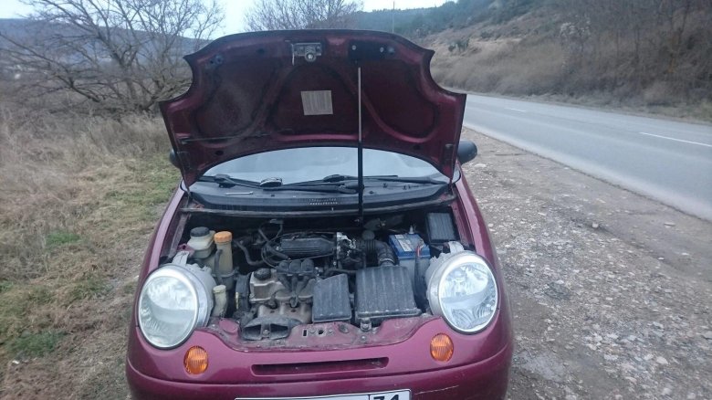 Упоры капота Daewoo Matiz