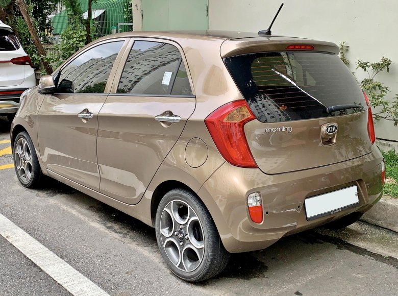 Kia morning вид спереди