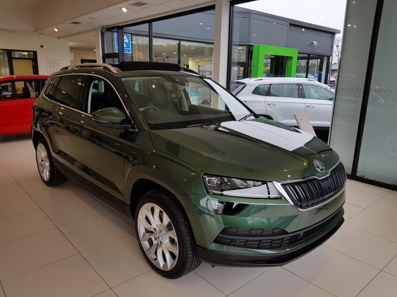 Шкода Карок Emerald Green