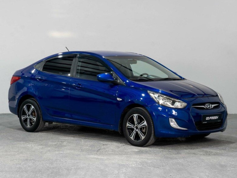 Синий хендай солярис 2012г