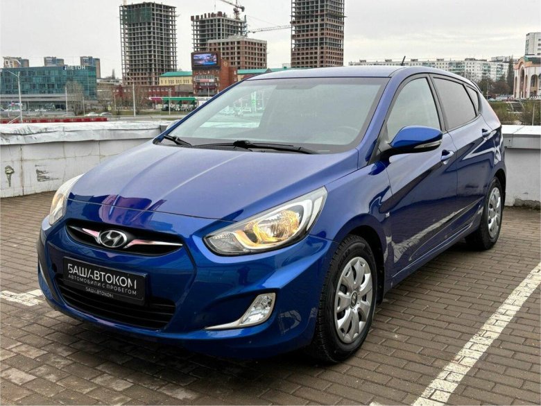Хендай солярис синий
