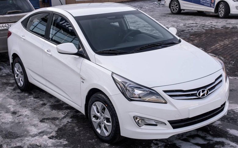 Хендай Солярис 2015 белый
