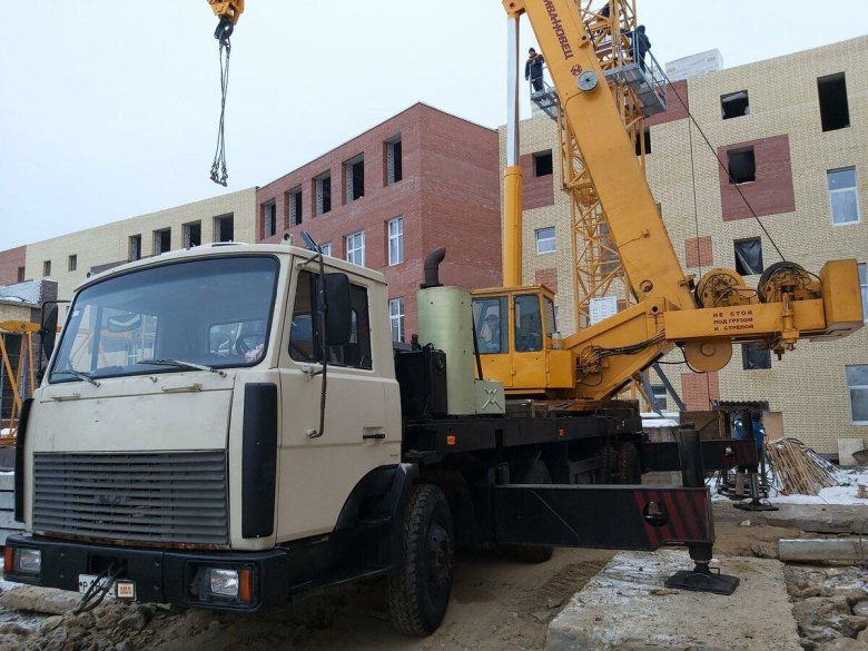 Маз автокран ивановец 14т