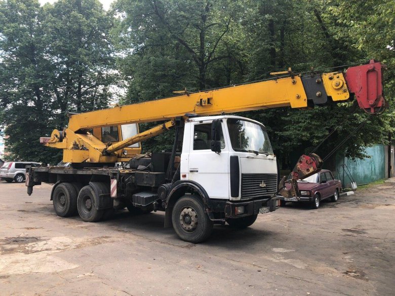 Маз автокран ивановец 14т