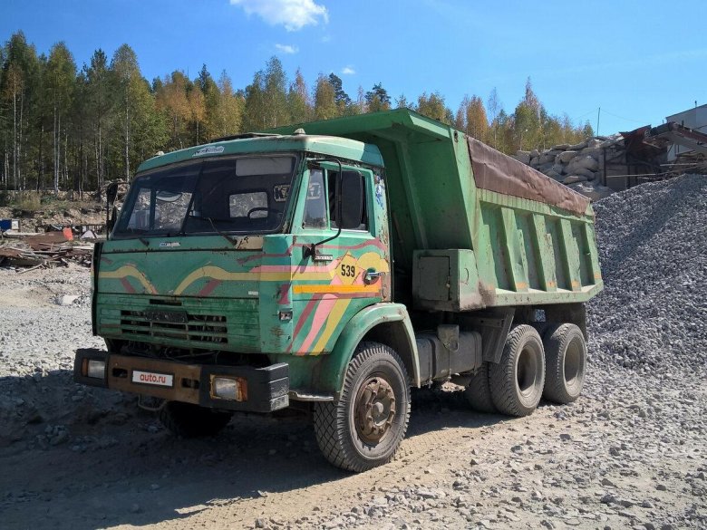 Камаз 65115 самосвал зеленый
