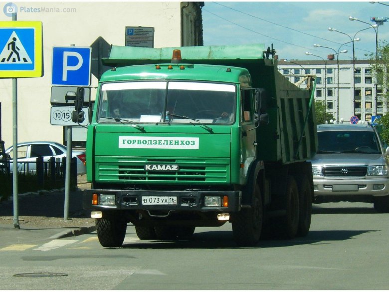 КАМАЗ 65115 зеленый