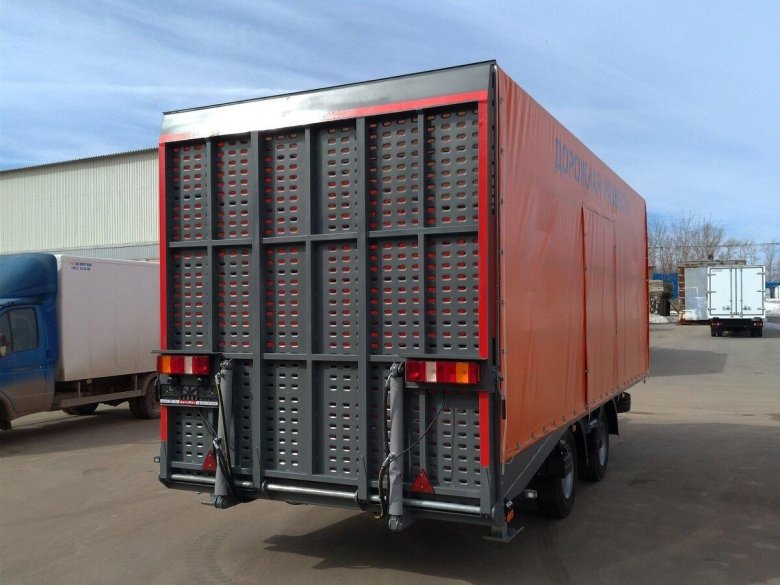 Прицеп тентованный до низа борта