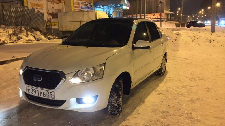 Датсун он до белый тонированный