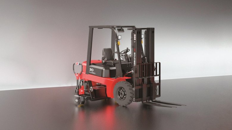 Электрический вилочный погрузчик