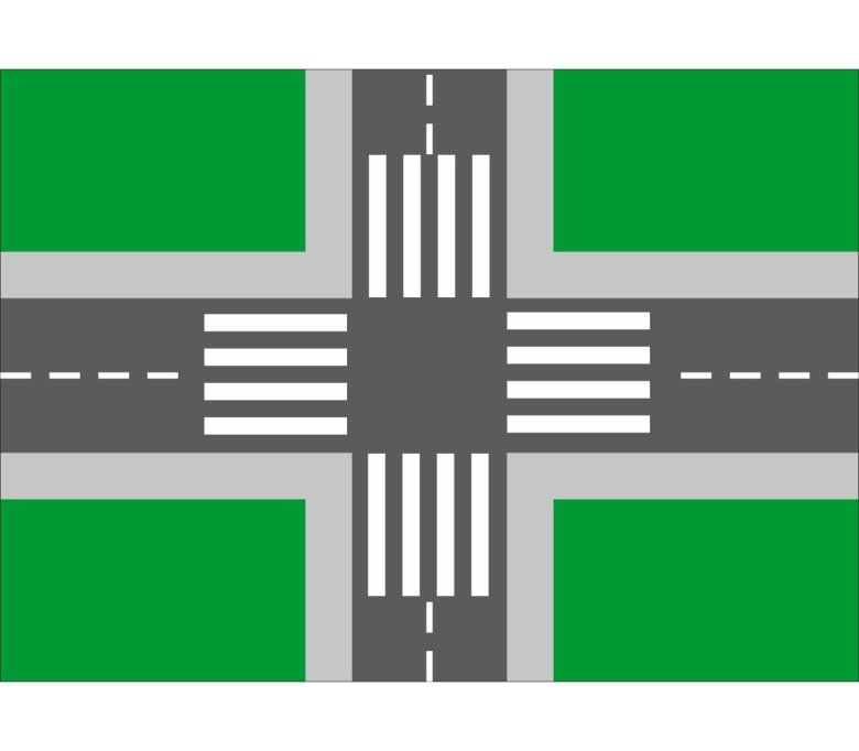 Макет перекрестка