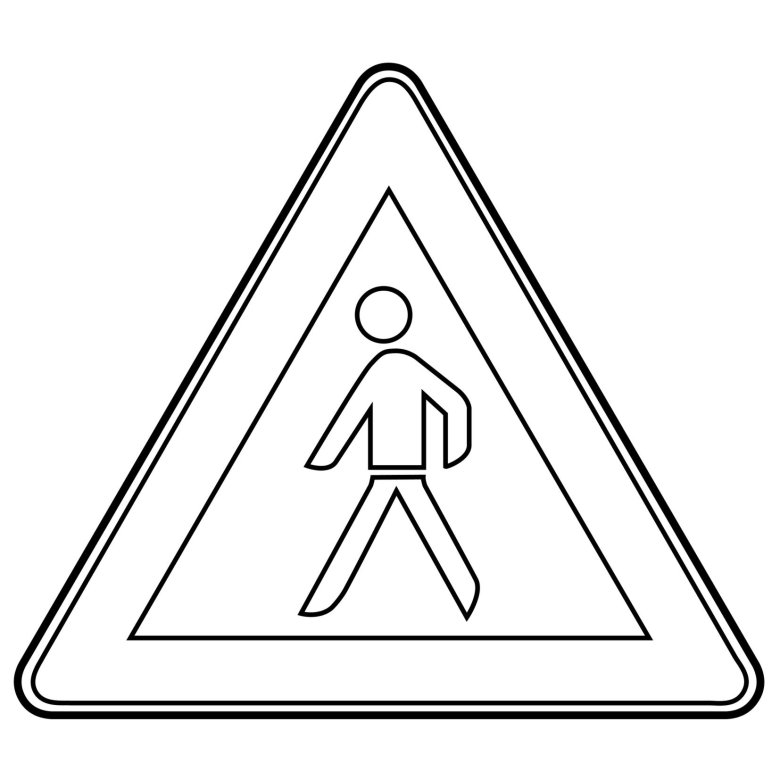 Раскраски дорожных знаков