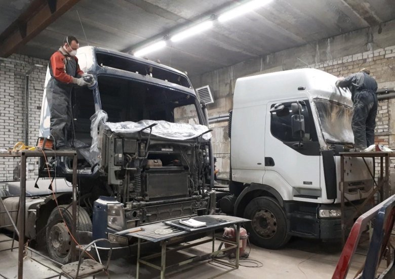 Покраска грузовиков