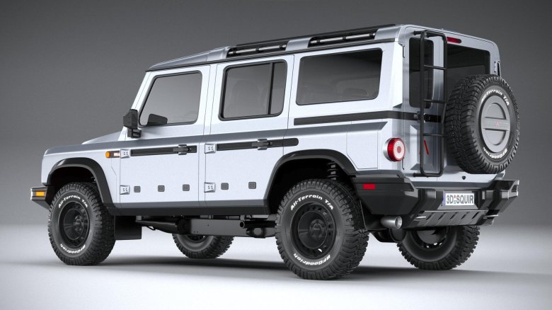 INEOS Grenadier на белом фоне