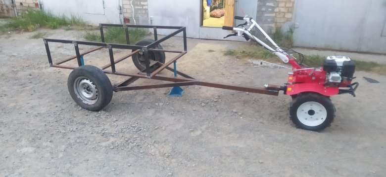 Телега для мотоблока своими руками