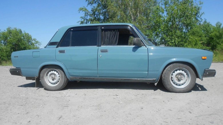 ВАЗ 2107 серо синий
