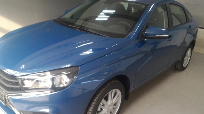 Цвет блюз Лада Веста