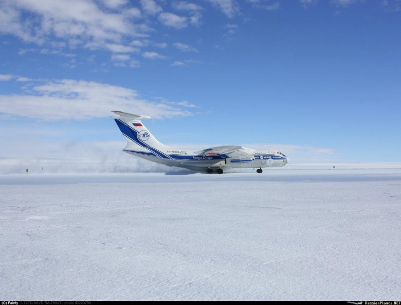 Ил 76 Волга Днепр в Антарктиде