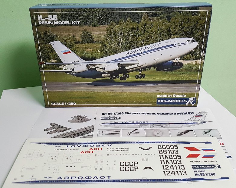 Сборная модель самолета ил 86 звезда
