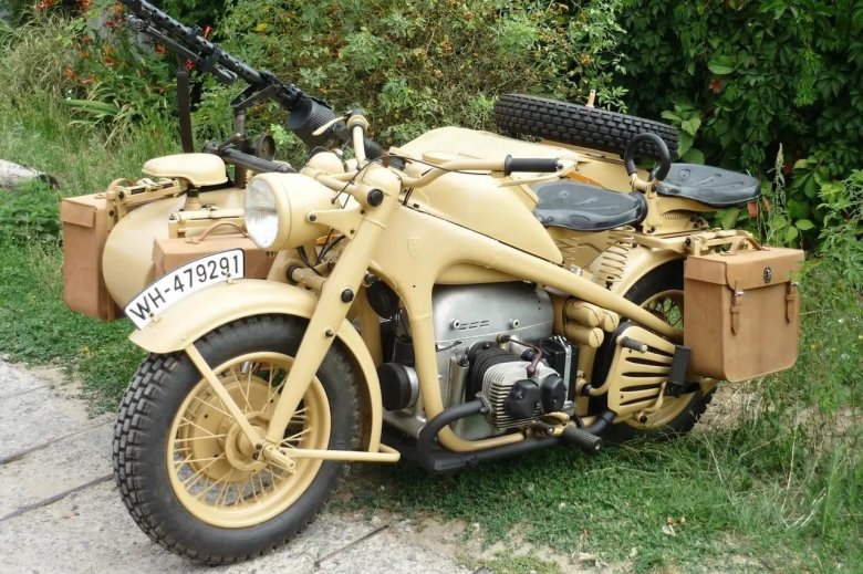 Мотоцикл цюндапп zundapp ks 750 с пулеметом
