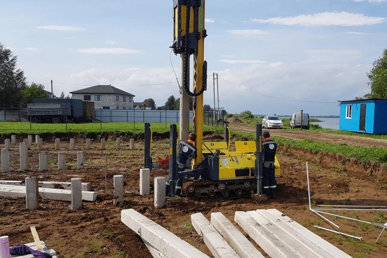 Забивка жб свай