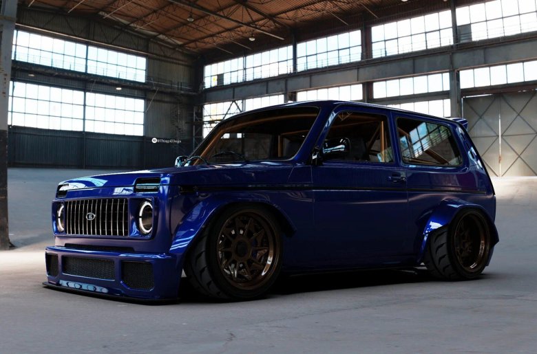 Заниженная Нива 2121