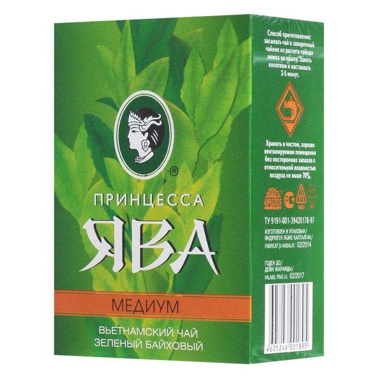 Чай зеленый принцесса Ява крупнолистовой