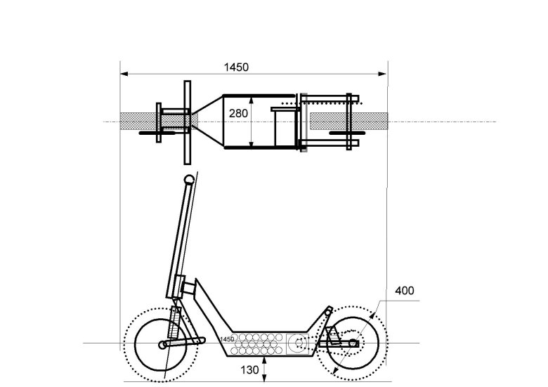 Устройство самоката схема
