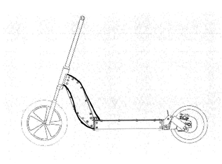 Чертеж самодельного электросамоката