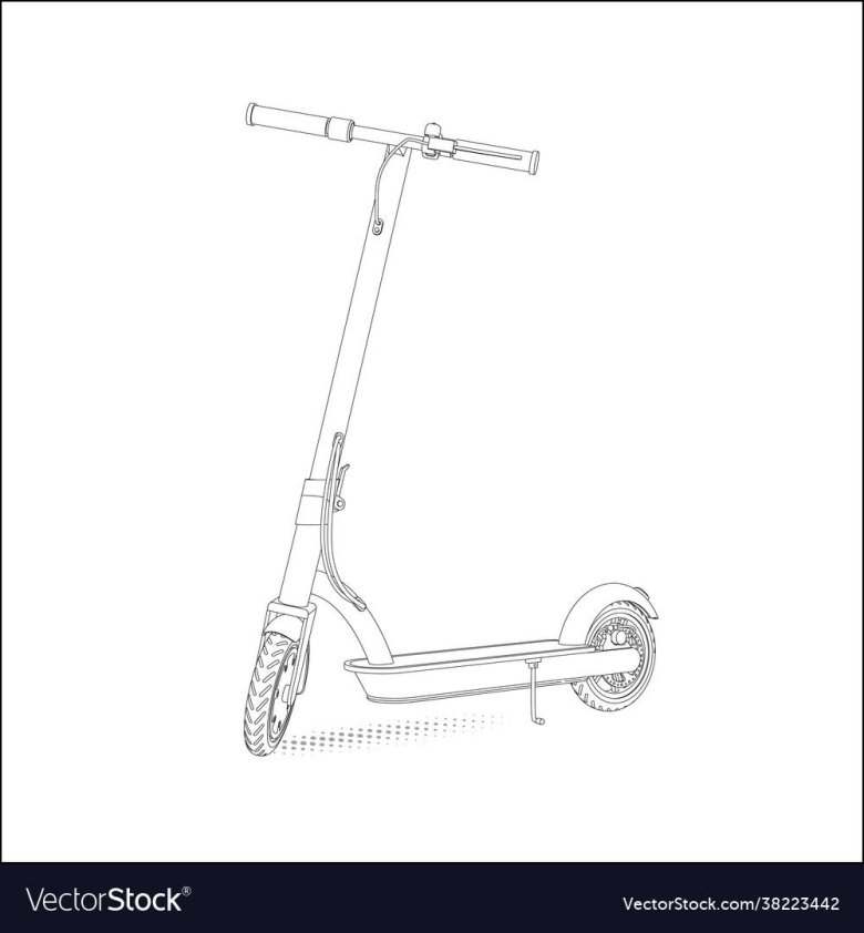 Раскраска самокат