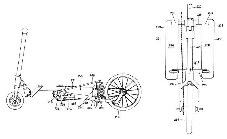 Электромотор самоката чертеж