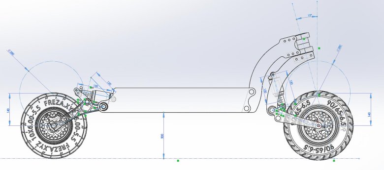 Маятниковая подвеска электросамоката