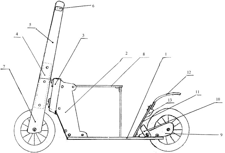 Самодельный электросамокат чертеж