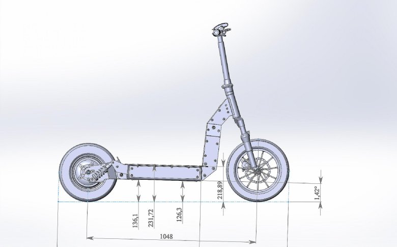 Мотосамокат Егерь чертежи