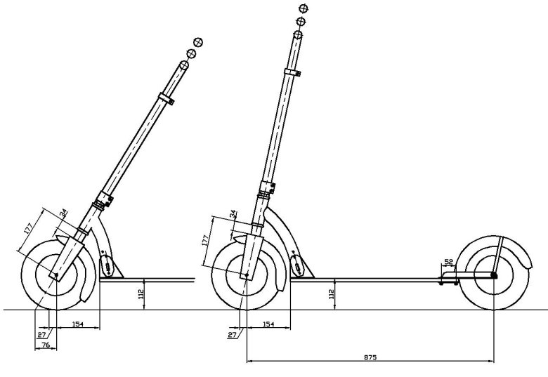 Рама электросамоката 11 дюймов