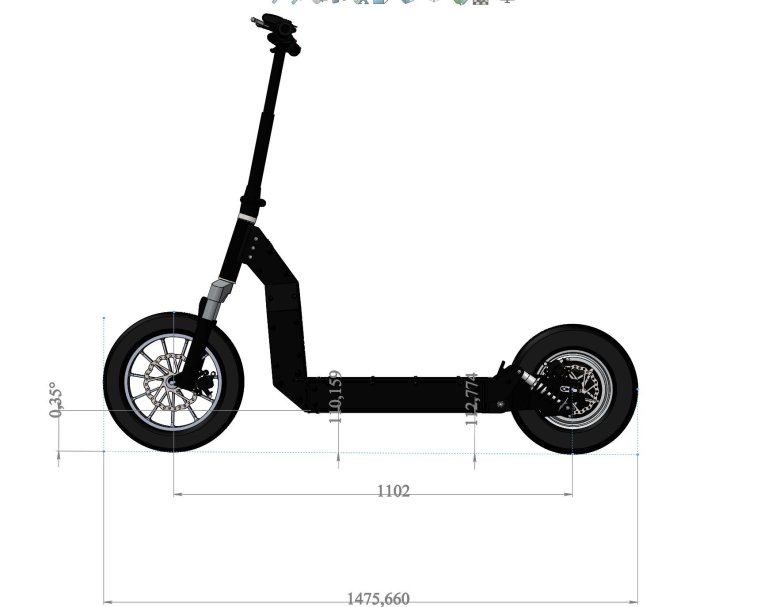 Чертеж самодельного электросамоката