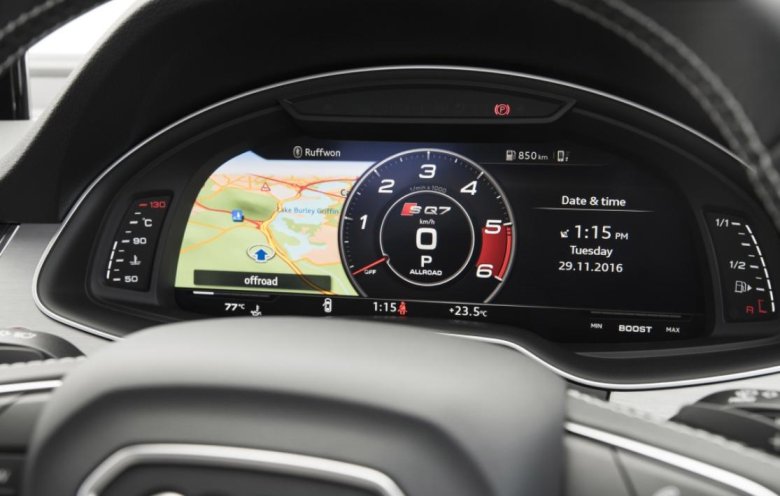 Цифровая панель приборов Ауди q7