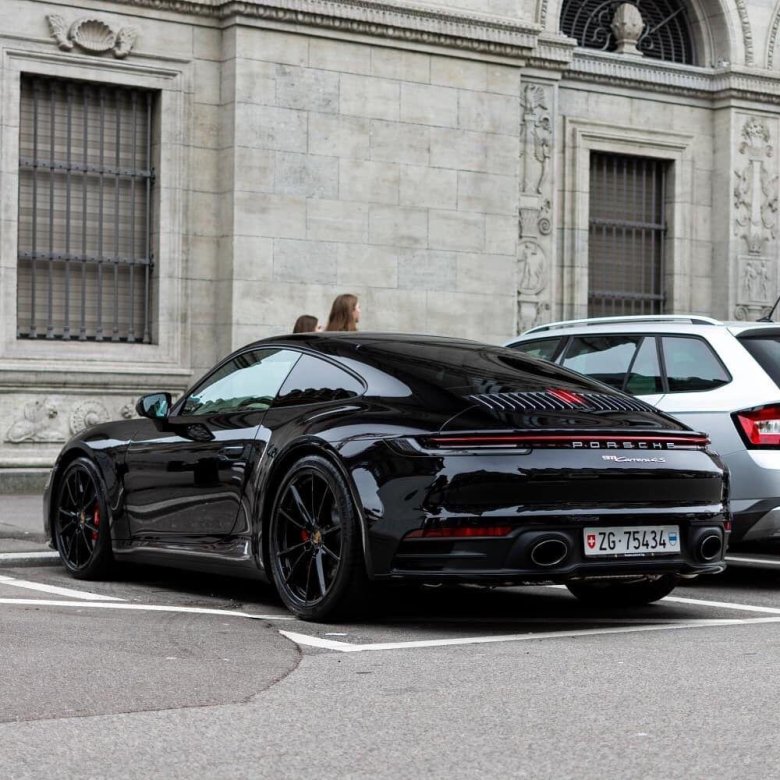 Порше 911 турбо s черный