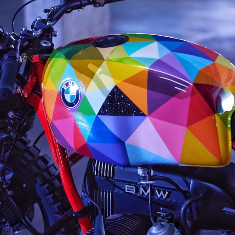 Красочный мотоцикл