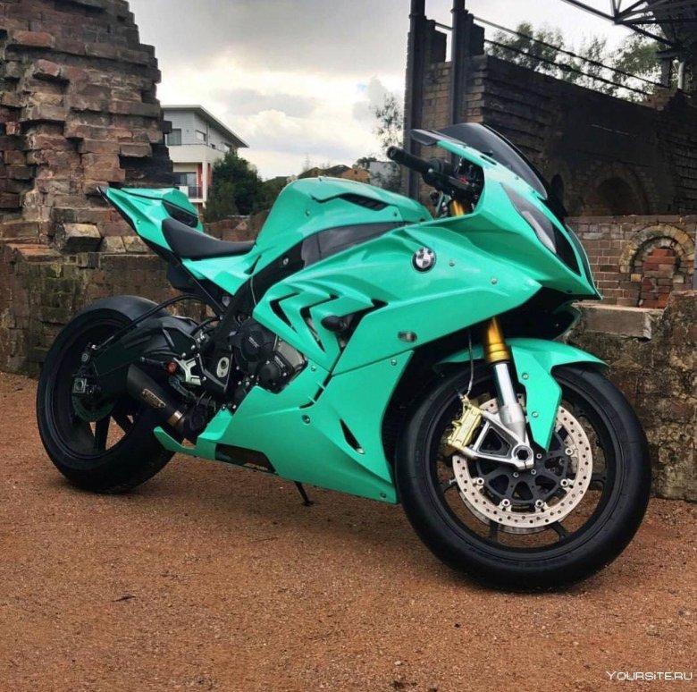 Бирюзовый BMW RR s1000