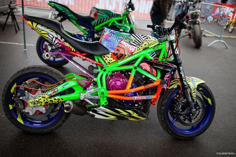 Стантовый мотоцикл Кавасаки