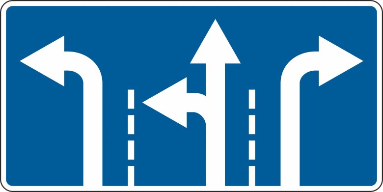 Знаками 5.15.1, 5.15.2, 5.15.7, 5.15.8
